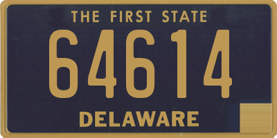 DE license plate 64614