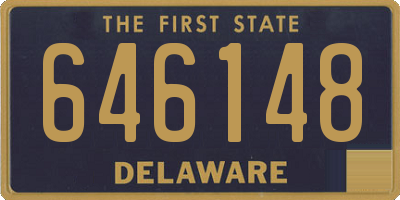 DE license plate 646148