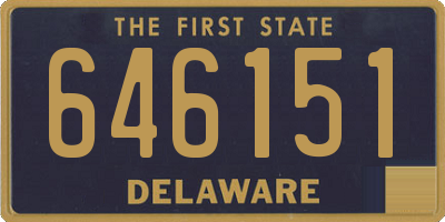 DE license plate 646151