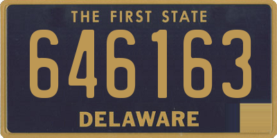 DE license plate 646163