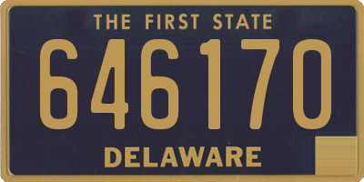 DE license plate 646170