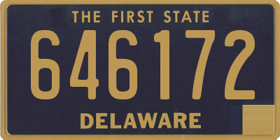 DE license plate 646172