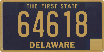 DE license plate 64618