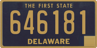 DE license plate 646181