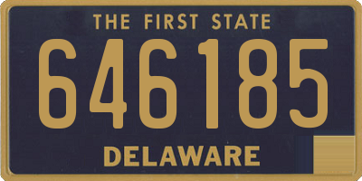DE license plate 646185