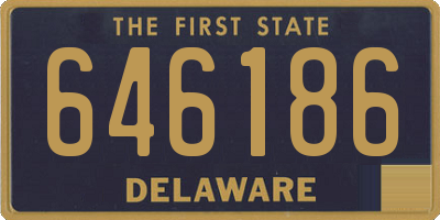 DE license plate 646186