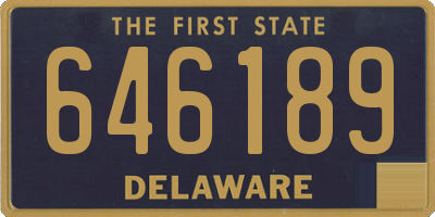 DE license plate 646189