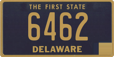 DE license plate 6462