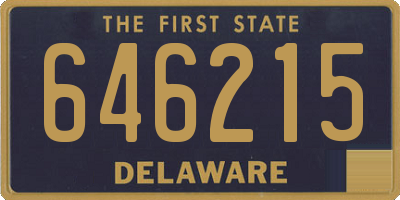 DE license plate 646215