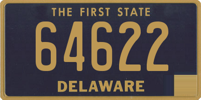 DE license plate 64622