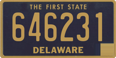 DE license plate 646231