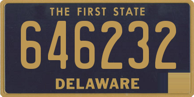 DE license plate 646232