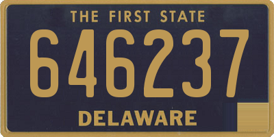 DE license plate 646237