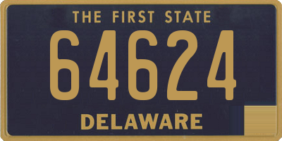 DE license plate 64624