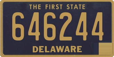 DE license plate 646244