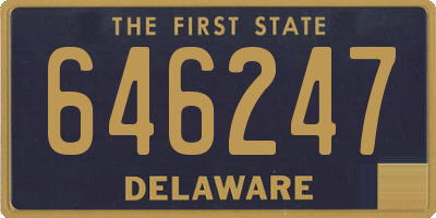 DE license plate 646247
