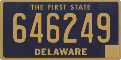 DE license plate 646249