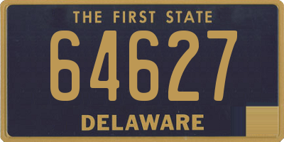 DE license plate 64627