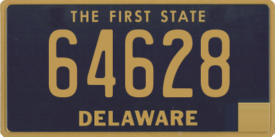 DE license plate 64628