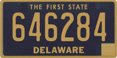 DE license plate 646284
