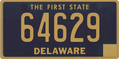 DE license plate 64629