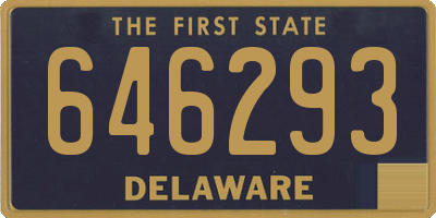 DE license plate 646293