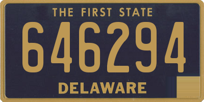 DE license plate 646294