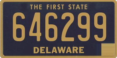 DE license plate 646299