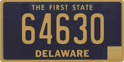 DE license plate 64630