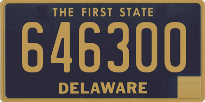 DE license plate 646300
