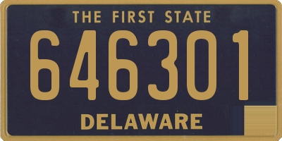 DE license plate 646301
