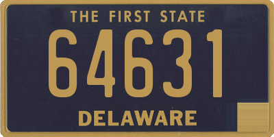 DE license plate 64631