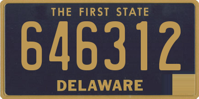 DE license plate 646312