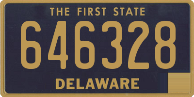 DE license plate 646328