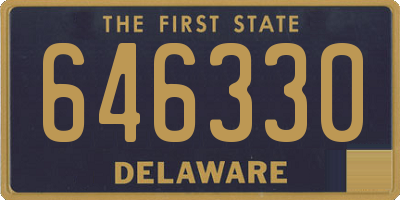 DE license plate 646330
