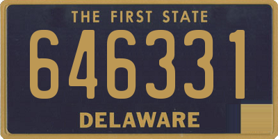 DE license plate 646331
