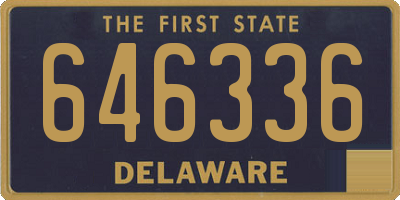 DE license plate 646336