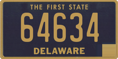 DE license plate 64634