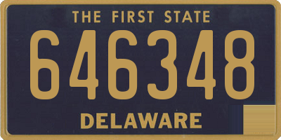 DE license plate 646348