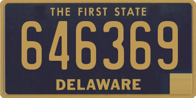 DE license plate 646369