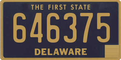 DE license plate 646375