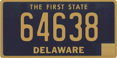 DE license plate 64638