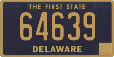 DE license plate 64639