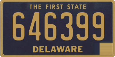 DE license plate 646399