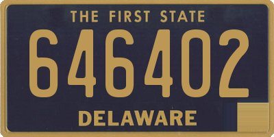 DE license plate 646402