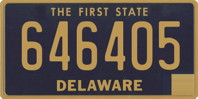 DE license plate 646405
