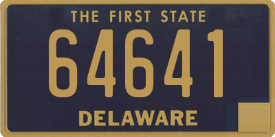 DE license plate 64641