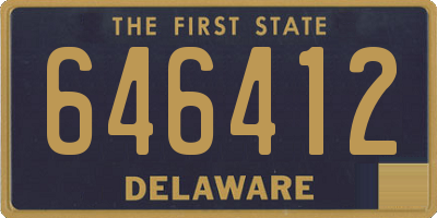 DE license plate 646412
