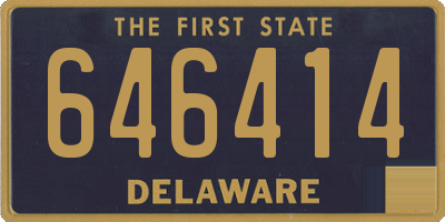 DE license plate 646414