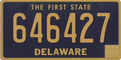 DE license plate 646427